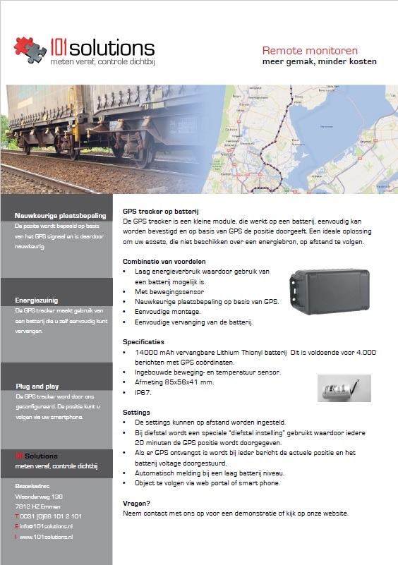 Brochure GPS tracker op batterij