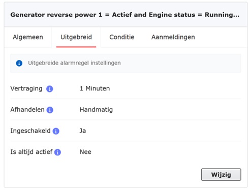 Samengestelde alarmcondities 140 Uitbeidingen