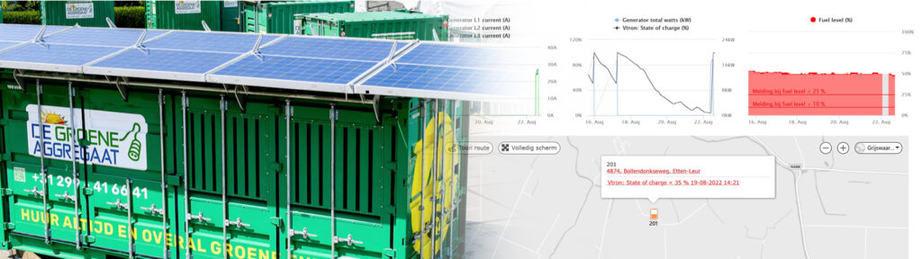 Accupacks 111 Monitoren de groene aggregaat